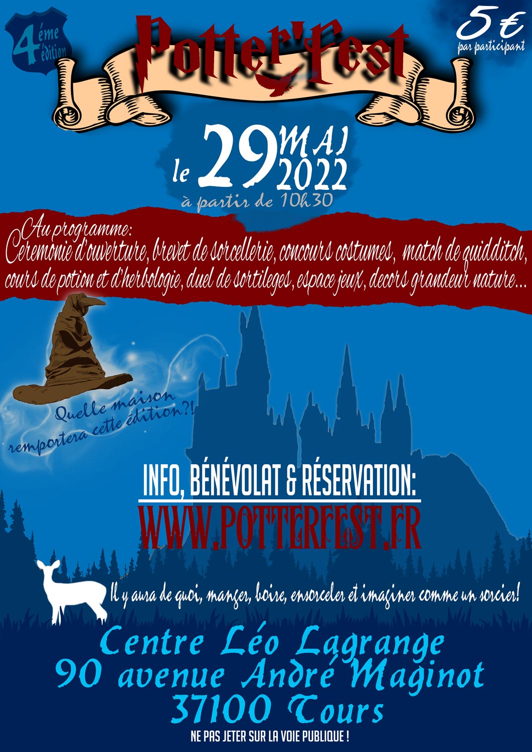 Info Tours  Un concours de déguisements Harry Potter organisé à Tours